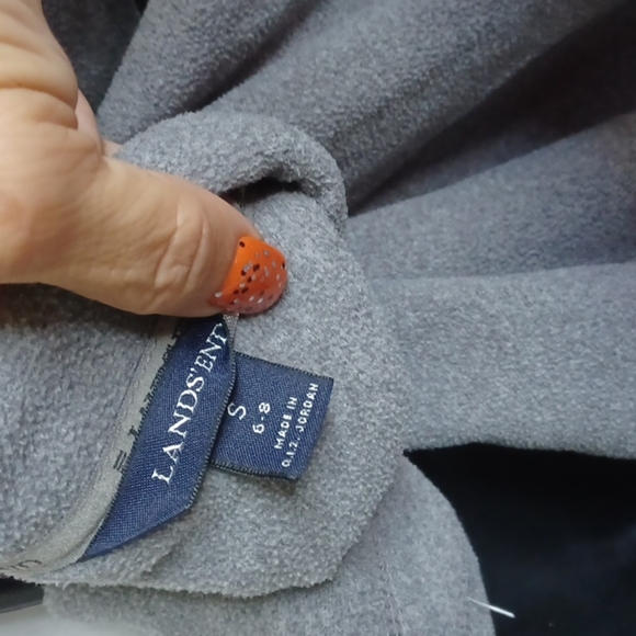 Land's End zipper vest with pockets, gray, size S - Picture 6 of 7